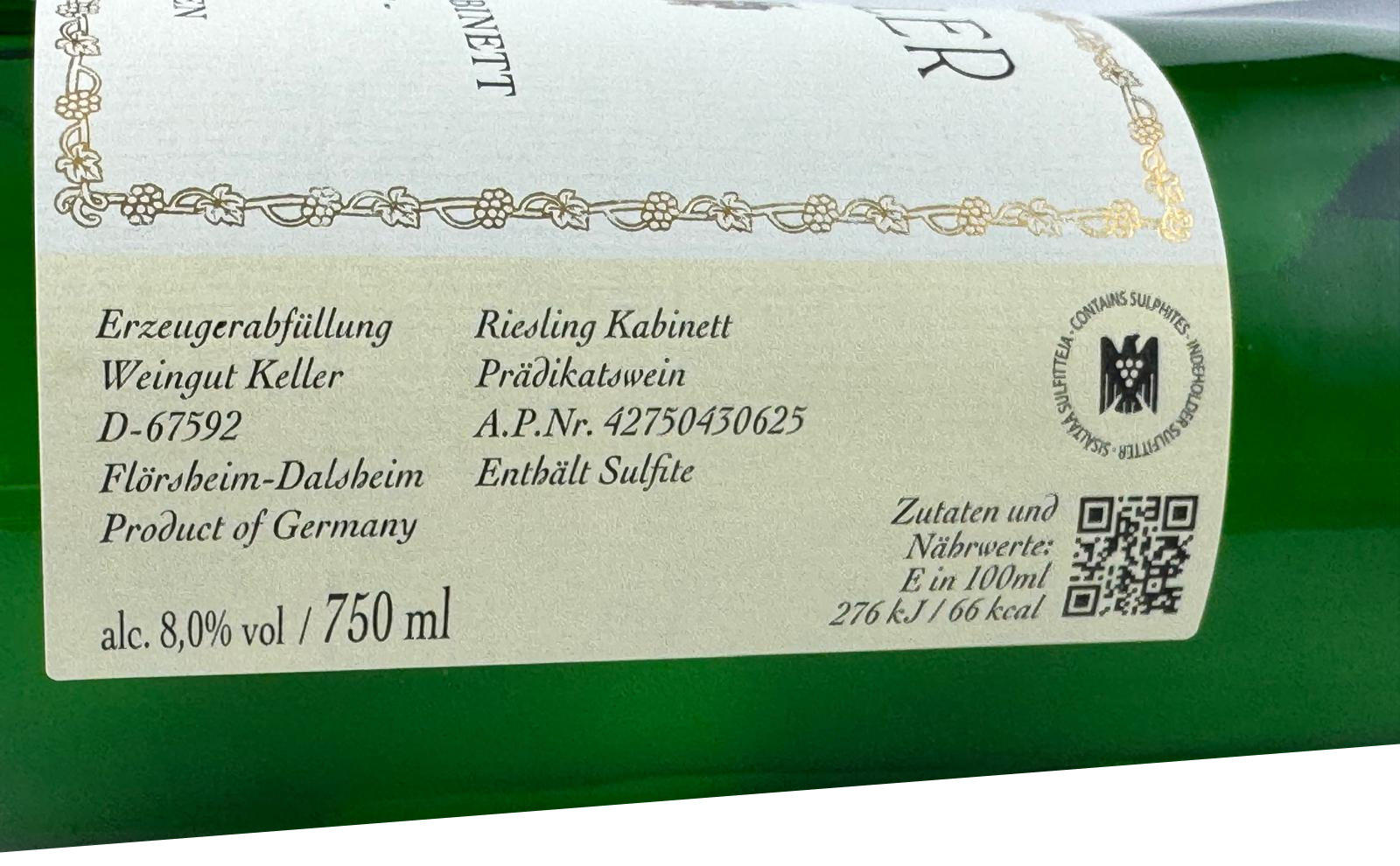 2025 Riesling Kabinett limestone, Weingut Keller, Rheinhessen 2025 Riesling Kabinett limestone, Weingut Keller, Rheinhessen