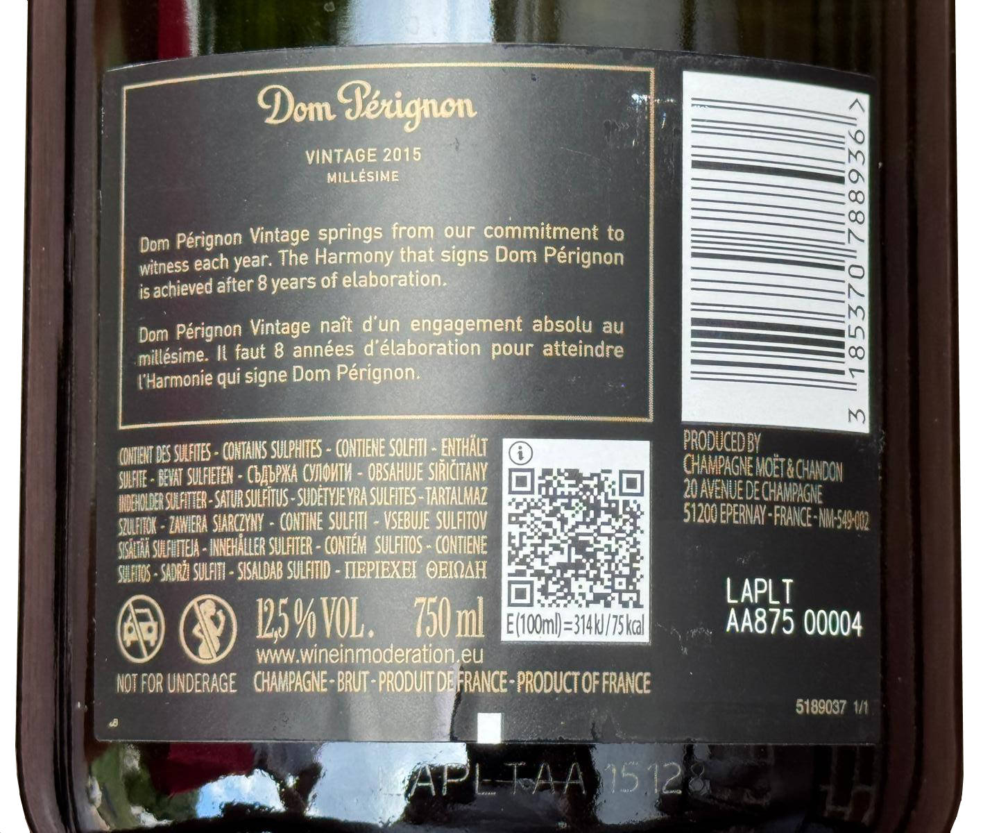 Dom Perignon Vintage 2015 Luminous LED