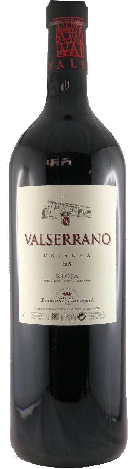 3l Valserrano Crianza 2019 Doppelmagnum (Rotwein)