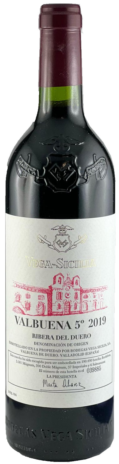 Valbuena-No5-2019_1 Vega Sicilia Valbuena 2019 (Rotwein)