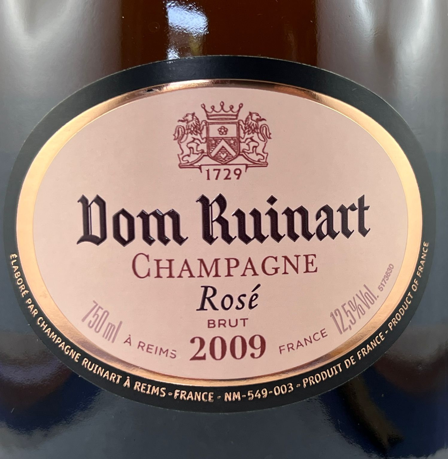 Dom-Ruinart-Rose-2009-label