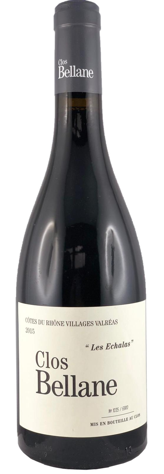 Clos Bellane, "Les Echalas" Rouge 2015, CDR Villages Valréas