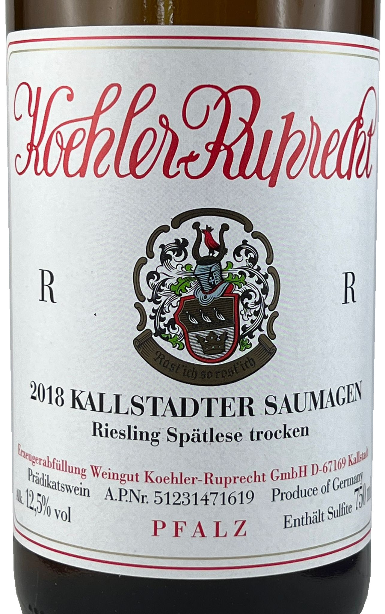 Koehler-Ruprecht-2018-Kallstadter-Saumagen-Riesling-Spaetlese-trocken-R-label