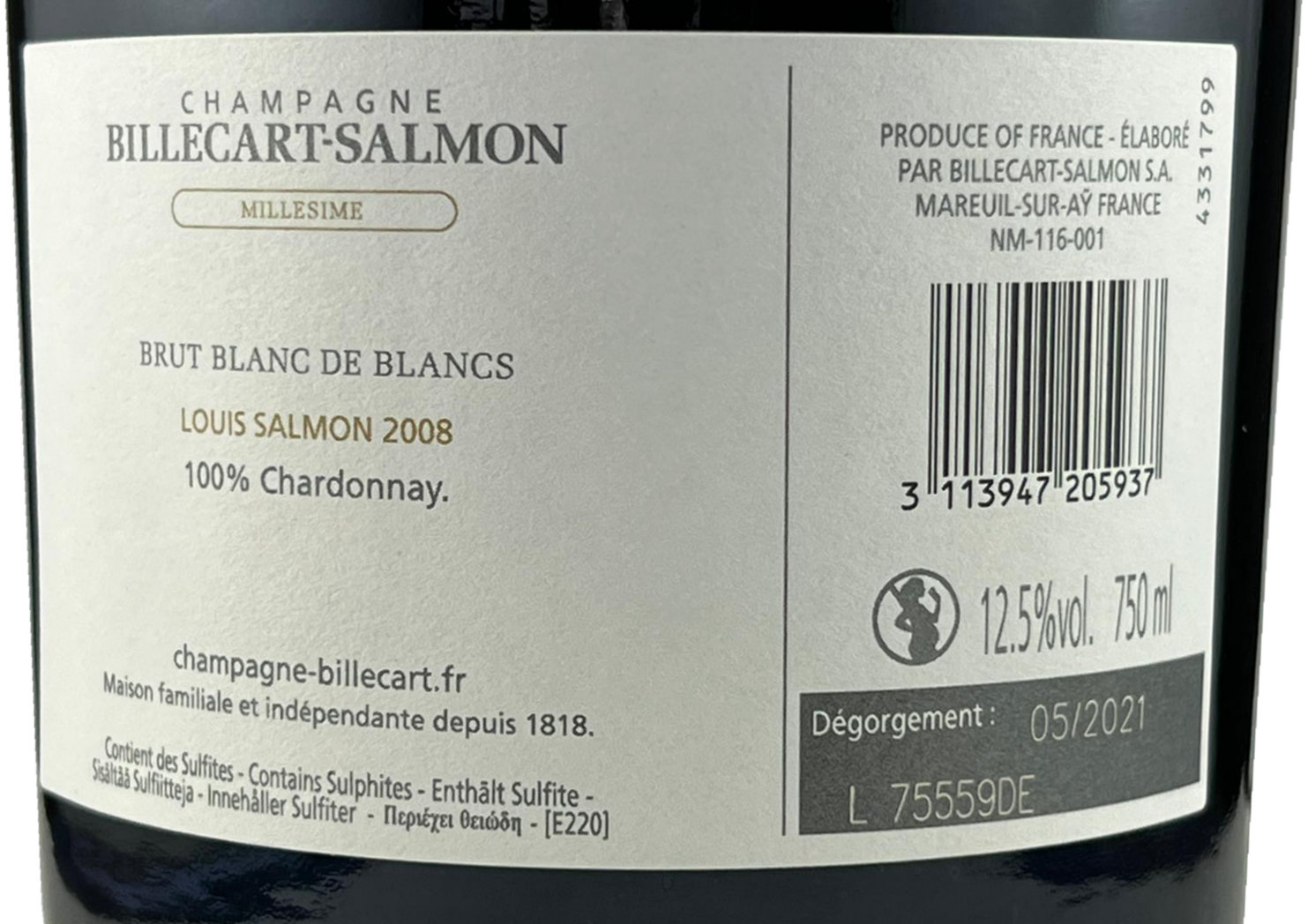 Billecart-Salmon-Louis-Salmon-BDB-2008_back