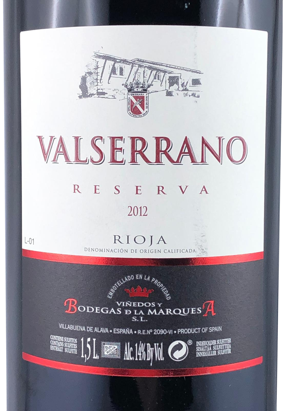1,5l Valserrano Reserva 2018 Magnum (Rotwein)