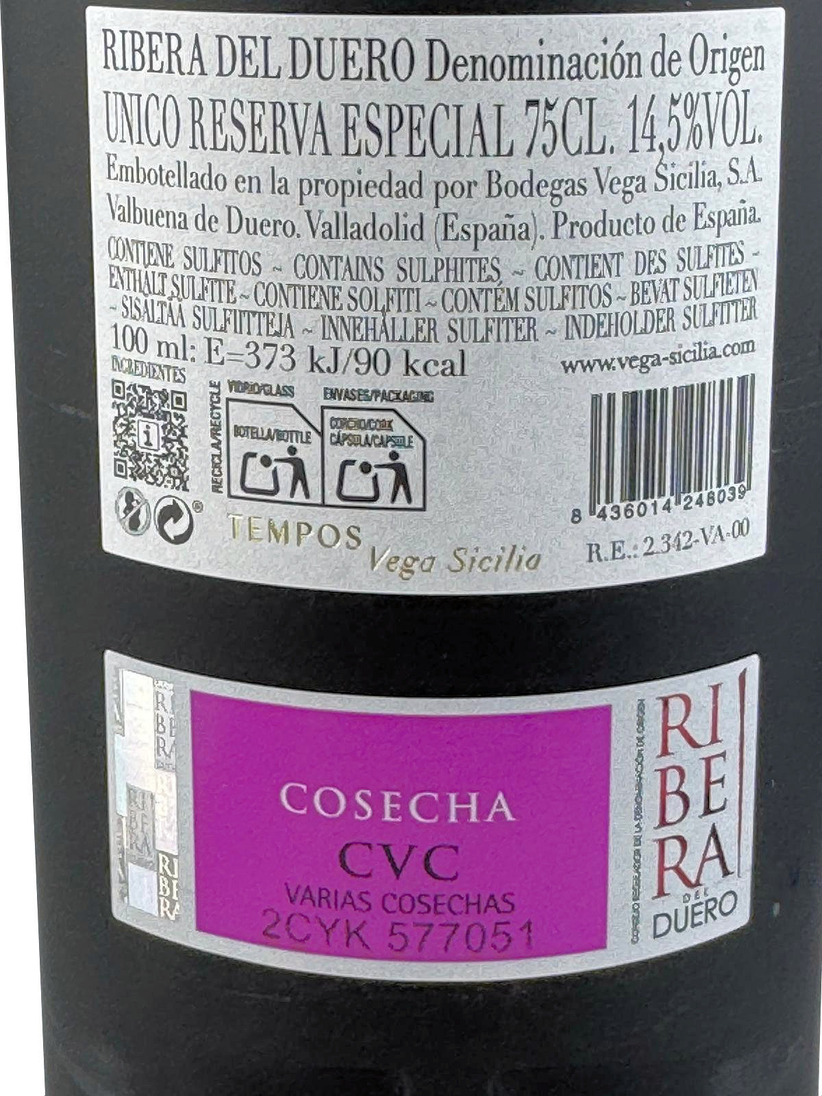 Vega Sicilia Unico Reserva Especial 2011-12-14 Release 2026 (Rotwein)
