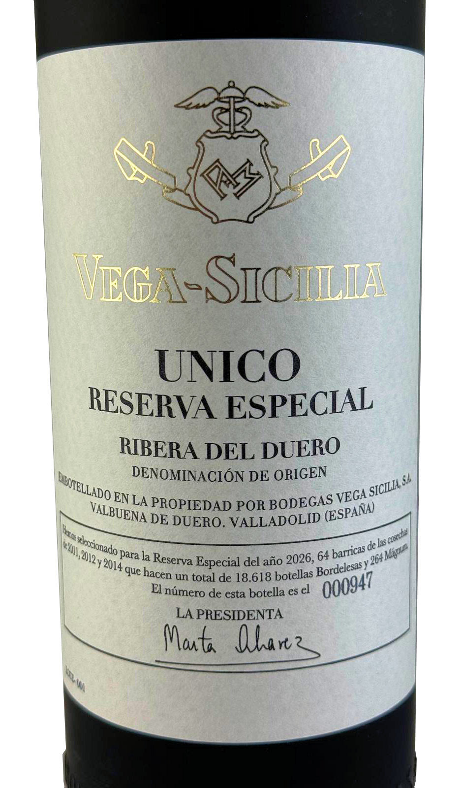 Vega Sicilia Unico Reserva Especial 2011-12-14 Release 2026 (Rotwein)