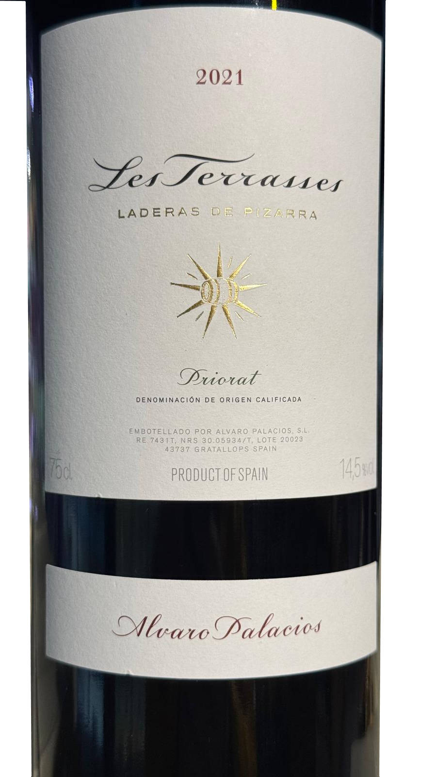 Les Terrasses 2021 - Alvaro Palacios (Rotwein)