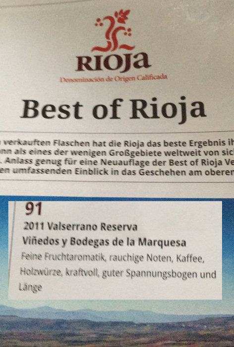 Valserrano-Reserva-2011-in-Best-of-Rioja-700h 1,5l Valserrano Reserva 2018 Magnum (Rotwein)