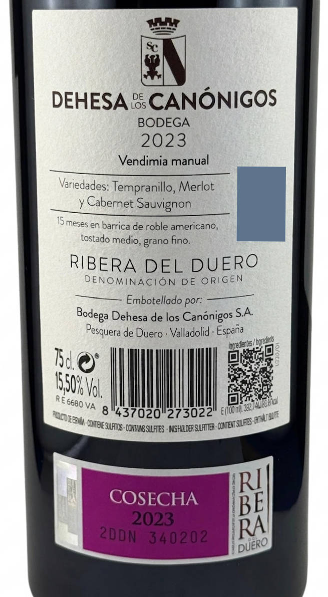 Dehesa de los Cañonigos Crianza 2023 Ribera del Duero Rotwein Dehesa de los Cañonigos Crianza 2023 Ribera del Duero Rotwein