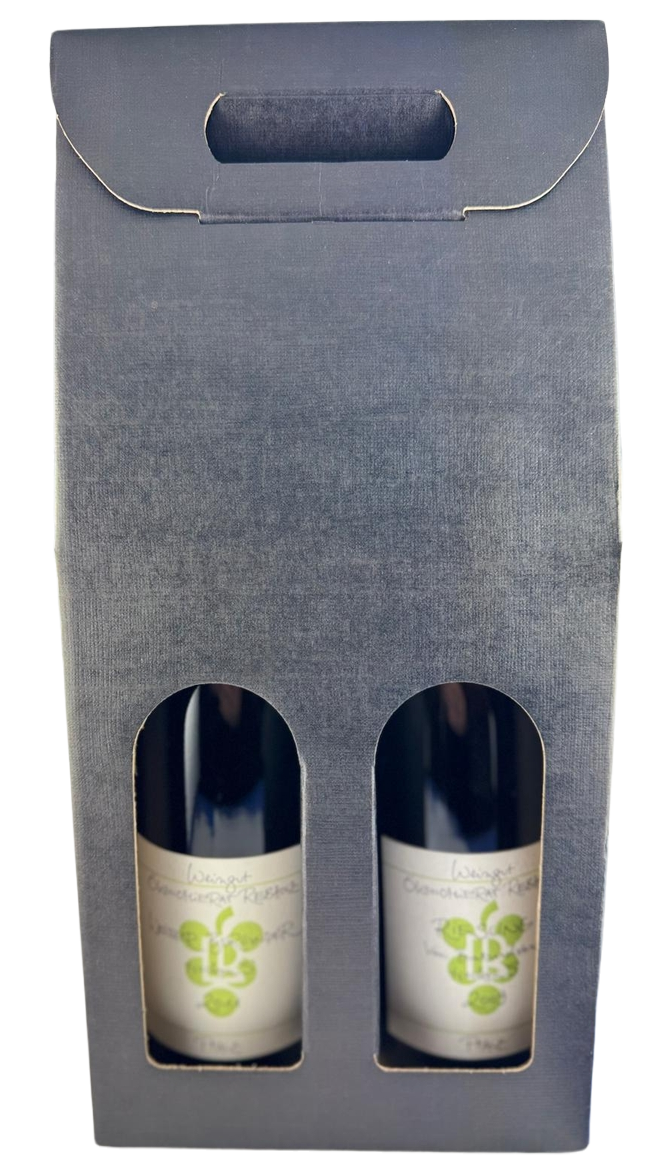 2er Präsentkarton - Seta Schwarz Strukturkarton 2er Präsentkarton - Seta Schwarz Strukturkarton