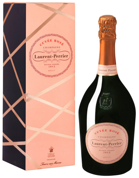 Laurent-Perrier Cuvée Rosé Champagner mit Geschenkpackung