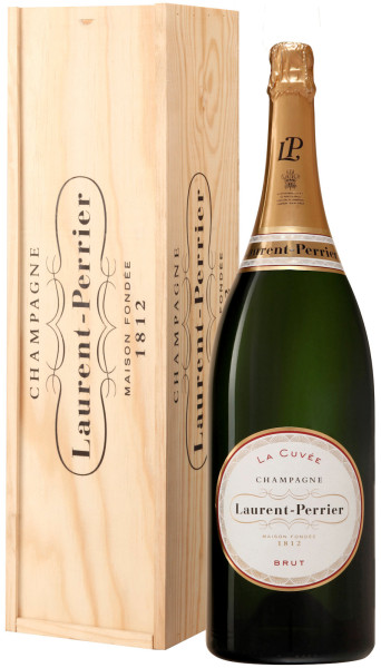 3l Laurent-Perrier La Cuvée Champagner Jeroboam in Holzkiste