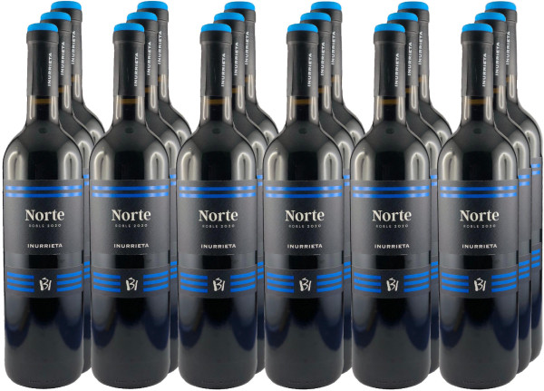 18 Flaschen Inurrieta Norte Roble 2020 Rotwein (Paketpreis)