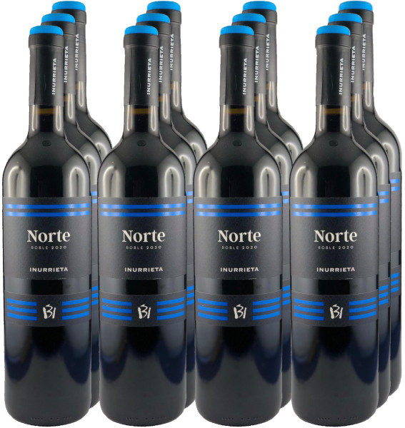 12 Flaschen Inurrieta Norte Roble 2020 Rotwein (Paketpreis)