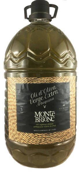 5l Olivenöl Montebrione Virgin Extra, Säuregehalt nur 0,12-0,17%, in PET, MHD 03/2026