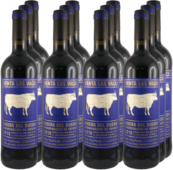 12 Flaschen Venta las Vacas 2018 Rotwein (11+1 Angebot)